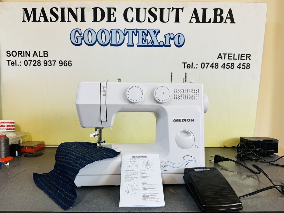 Masina de cusut Medion cu sistem de introdus ața automat