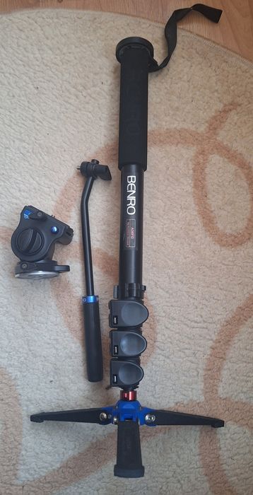 Monopied Benro A38FD+ cap fluid Benro S2
