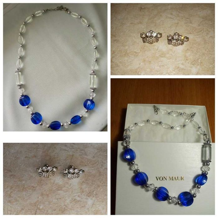 Комплект ожерелье бусы и серьги.Цена 50 тысяч сумов за все