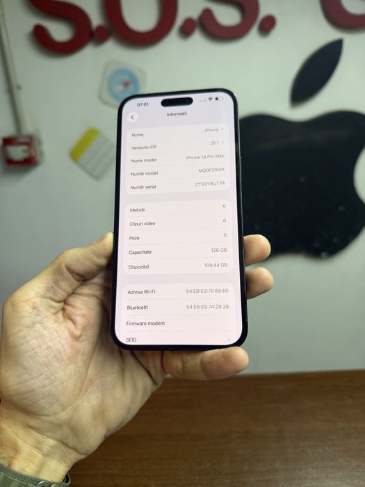 Vand Iphone 14 Pro Max 128Gb Space Black