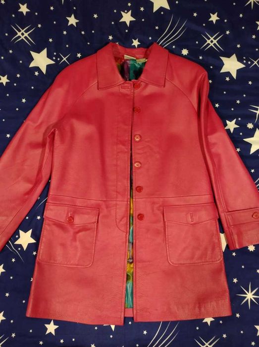 Манто ЦИКЛАМА естествена  кожа