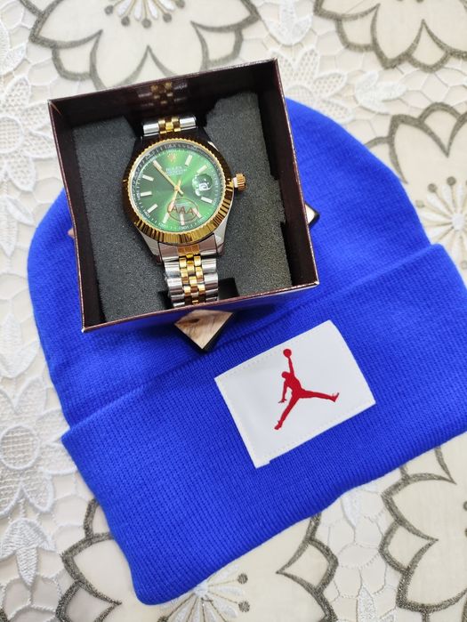 Шапка с часами комплект, для подарков, оптом