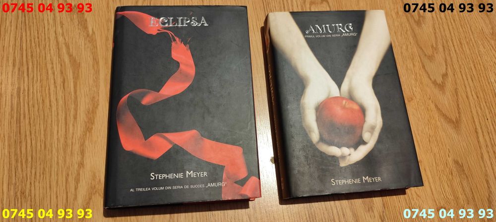 carte carti stephenie meyer eclipsa si Amurg pret pe ambele