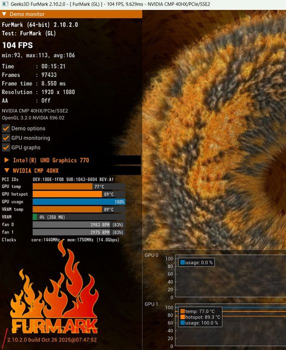 Rtx 2060 super (cmp 40 hx)