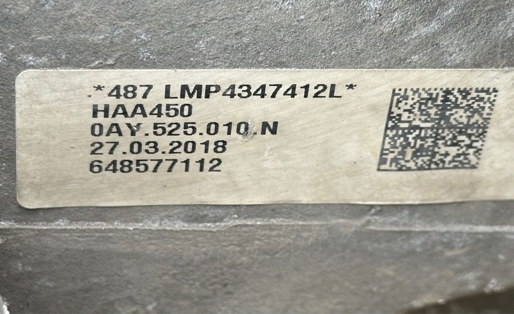 Grup spate / Diferential Audi A3, Q3, VW Tiguan : 0AY525010N