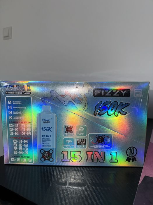 Vape 150,000 fizzy 15 in 1 pachet 4 bucati