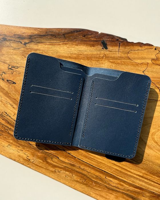 Portofel barbati pentru talon din piele naturala lucrat manual