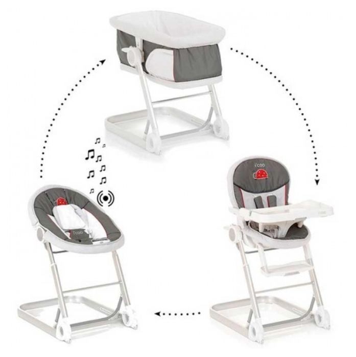icoo 3 в 1 : люлька,стульчик и шезлонг