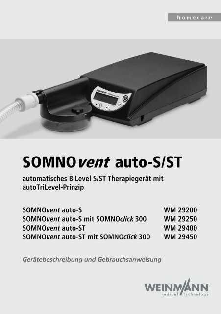 Апарат BiPAP SOMNOvent auto-S - Weinmann