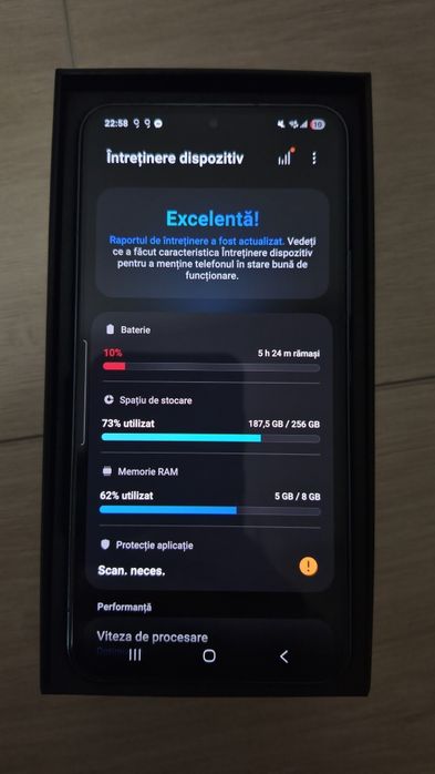 Samsung S22 baterie nouă 256 GB