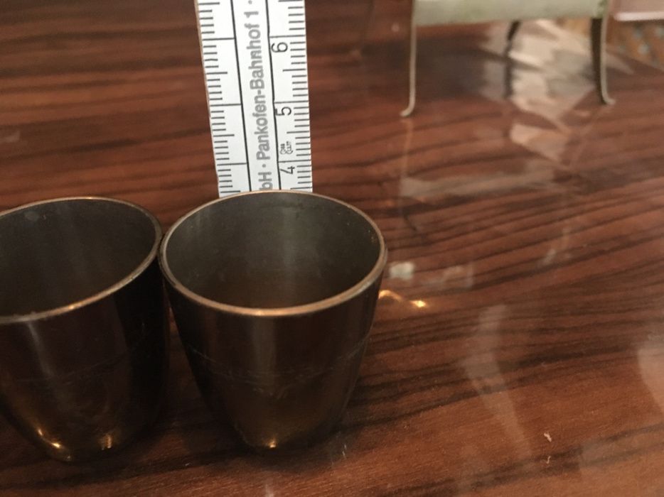 Мельхиоровый коньячный набор