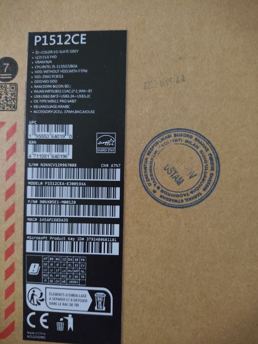 Asus noutbuk sotiladi.