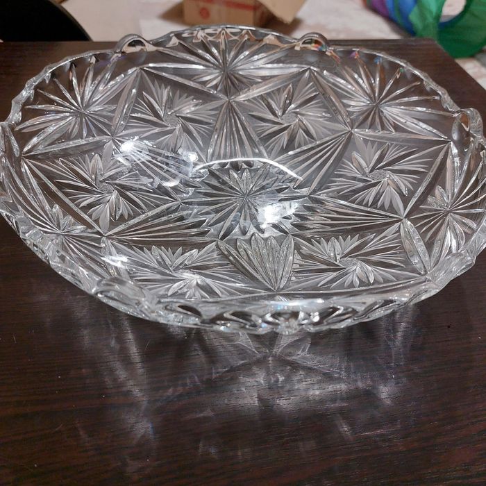 Хрустальная ваза для фруктов