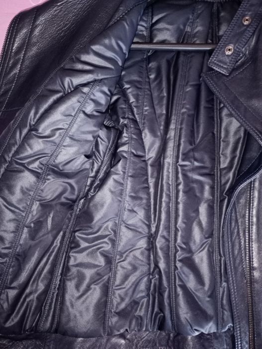 Кожено яке Rockeds тъмно синьо