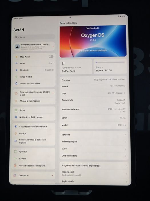 OnePlus Pad 3 512 GB - Garantie - Tastatura