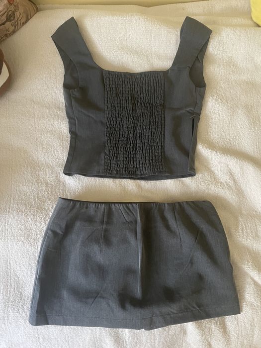 Сив летен комплект XS