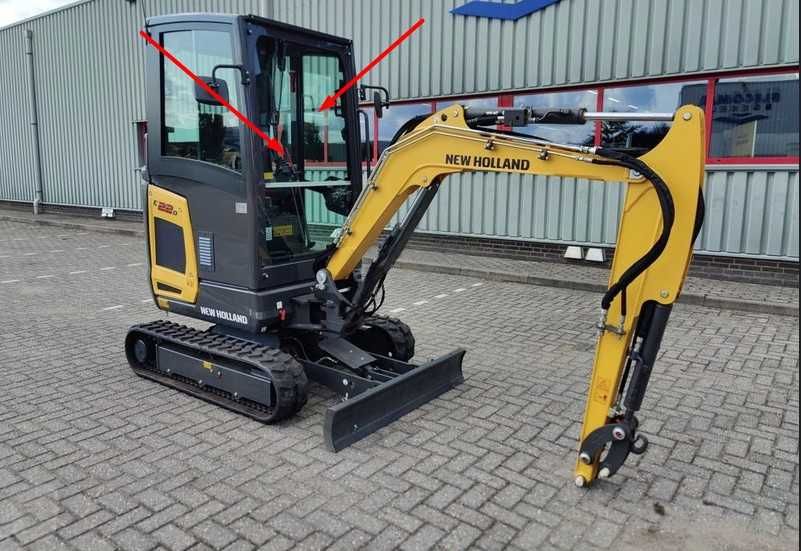 Parbriz/Geam/Luneta pt NEW HOLLAND E22,E27,E30,E35,E40,E50,E26B,E29B