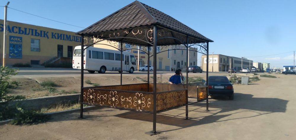 Навес ворота решетка перила