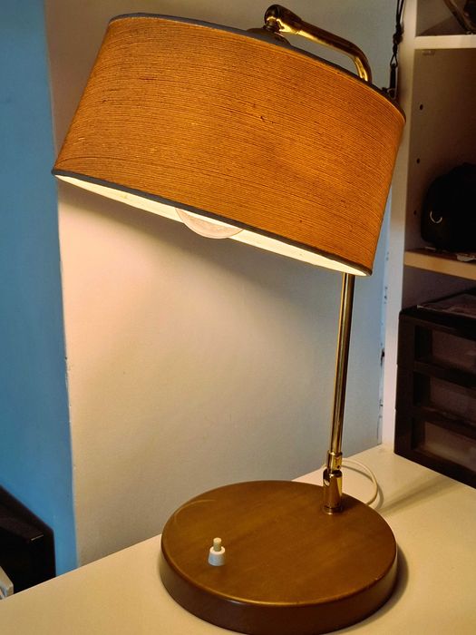 Lampa veioza Elvetia pt birou Frits Muller Temde Leuchten anii 60