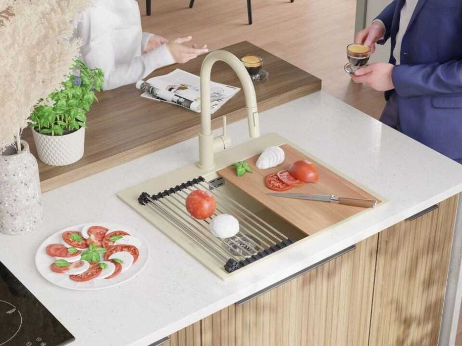 Кухненска Мивка от гранит  Осло XL 500 x 590 mm - Бежов
