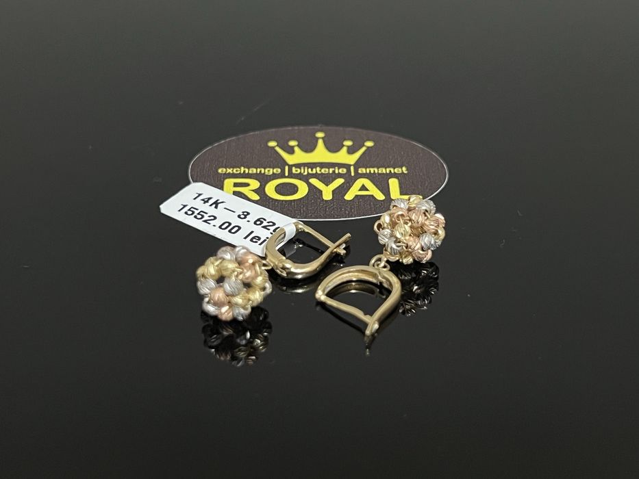 Bijuteria Royal CB : Cercei dama aur 14k 3,62 grame