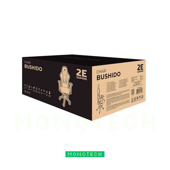 Игровое кресло 2E GAMING Chair BUSHIDO Black/Red