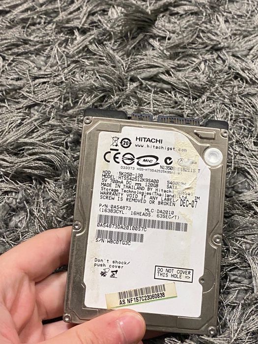 Hdd Hitachi 120gb