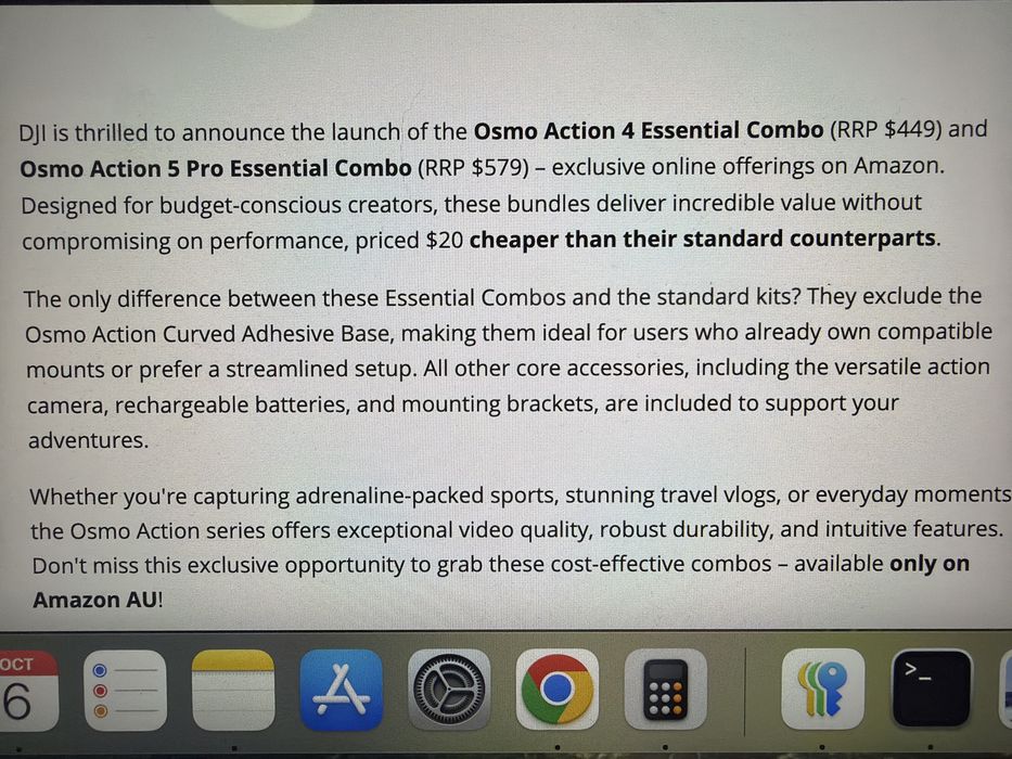 Camera sport Dji action 4 nou sigilat original