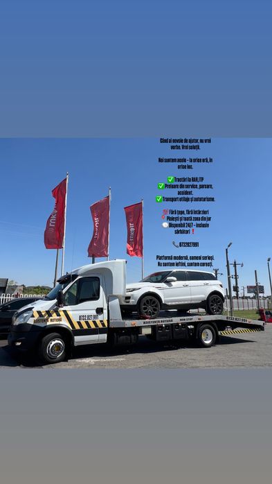 Tractari auto Asistenta Rutiera Platforma Prahova NON STOP Accesibili