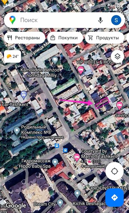 Продаётся дом около 8-роддом. Нарх Ер хисобида куйилган