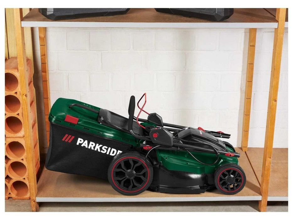 Нова Акумулаторна косачка 40V Parkside Безчетков мотор