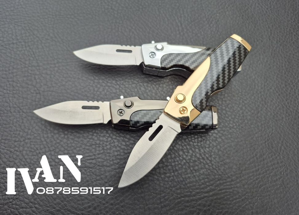 Запалка с вградено автоматично ножче (6 цвята)