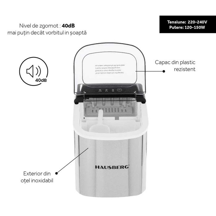 Ледогенератор HAUSBERG HB-6019IN,   1,2 литра