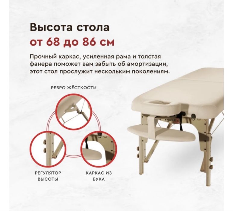 Массажная кушетка Relaxy Luban-Fabius