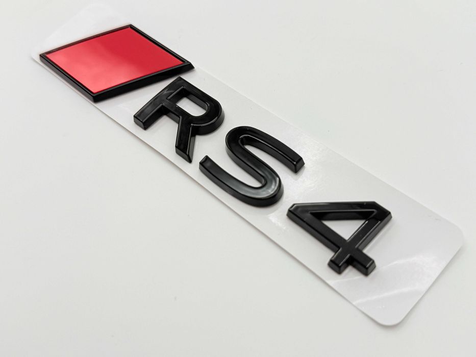 Emblema AUDI RS4 spate negru NOU