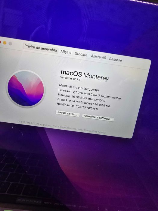 MacBook Pro 15 | i7 | 16GB | 500GB |
