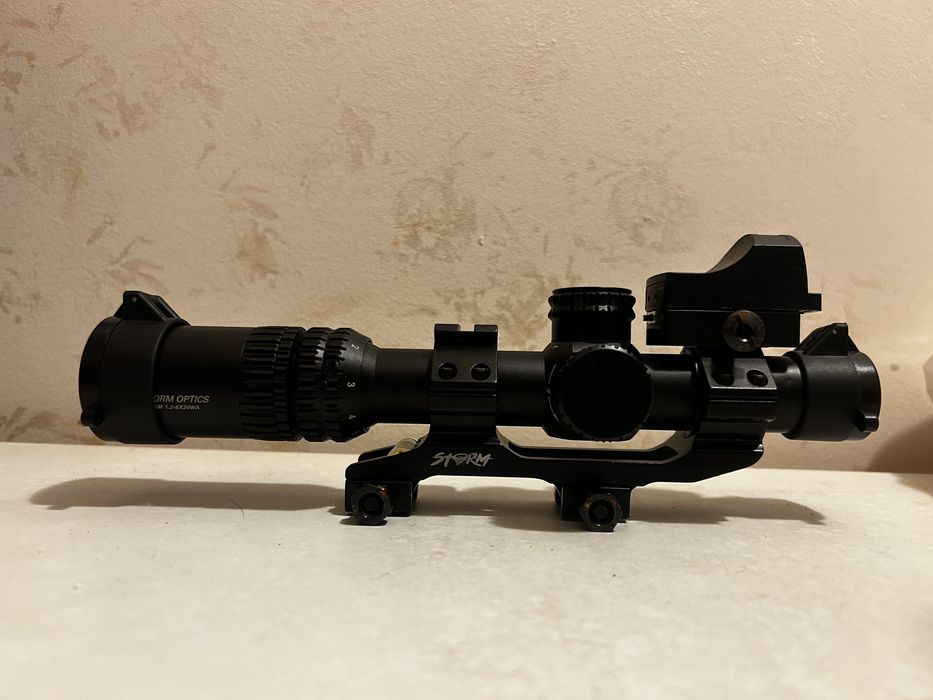 Airsoft Оптика LPVO 1x-6x + бързомер