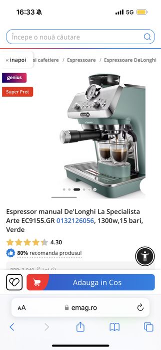 Espressor manual De’ Longhi