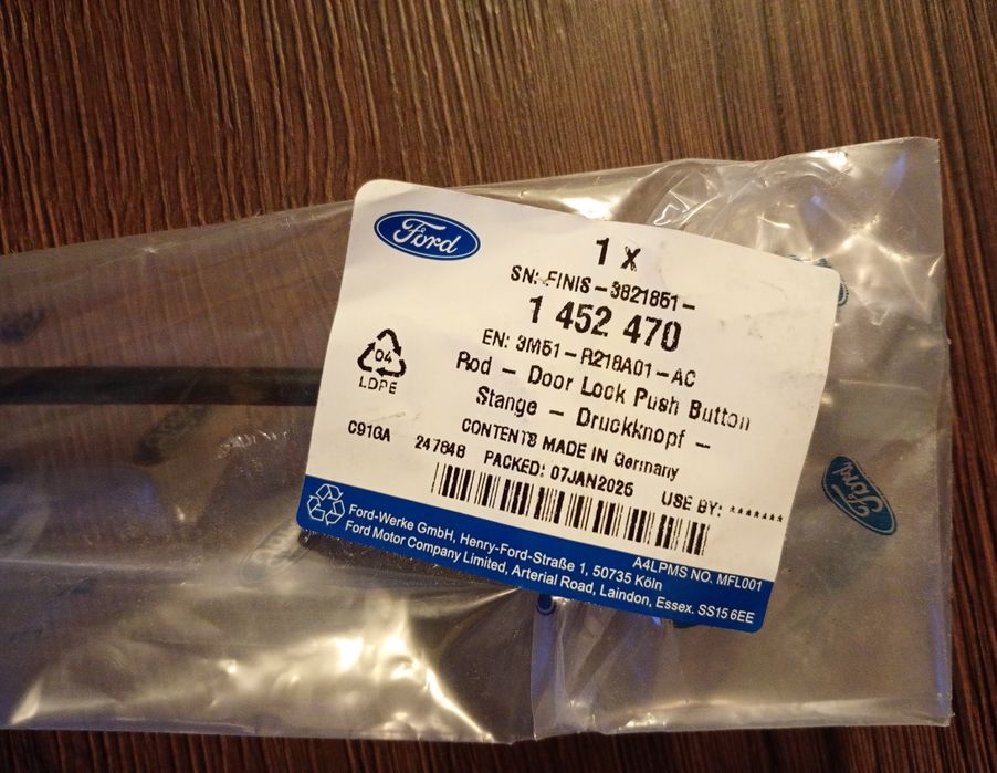 Piesa originala Ford cablu usa stanga fata incuietoare