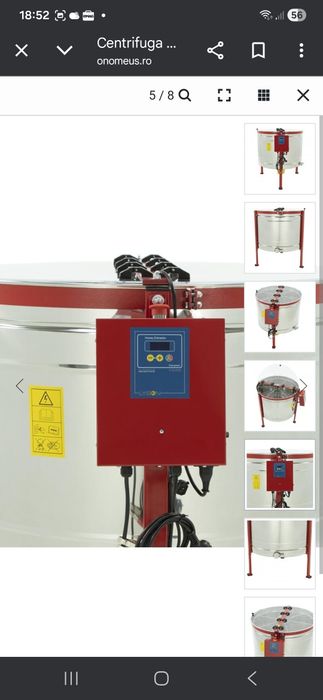 Vand centrifuga apicola electrica 6 rame