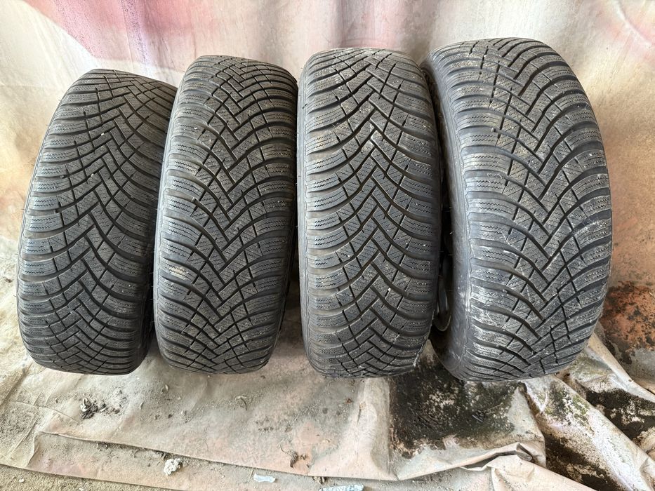 Jante Bmw Seria 1 3 5 cu anvelope iarna Hankook noi 205/55/16