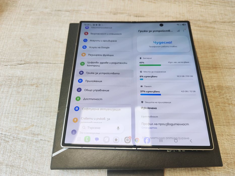 Samsung Galaxy Z Fold 7 5G  Silver 512GB  100% batt. Гаранция!
