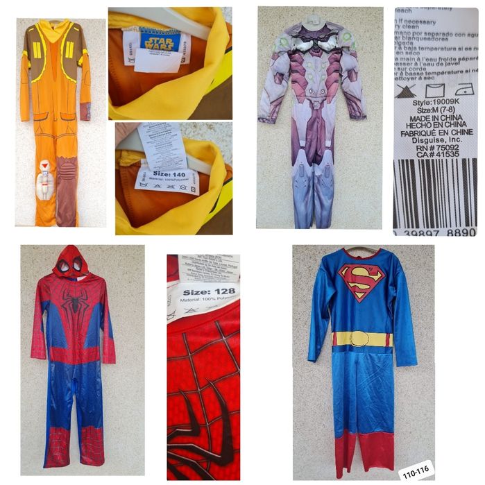 Карнавални  костюми от 104-146 размер