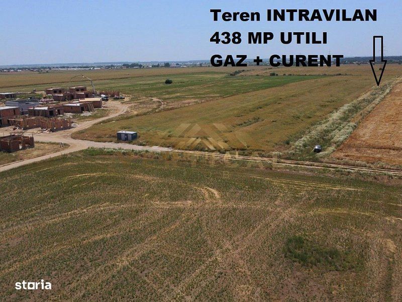 Teren INTRAVILAN cu gaz si curent - comuna Berceni