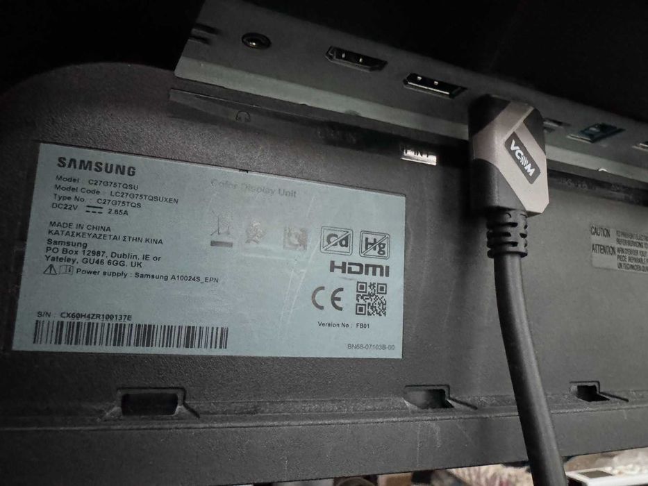 Samsung Odyssey G7, 27", 240hz в Добро Състояние