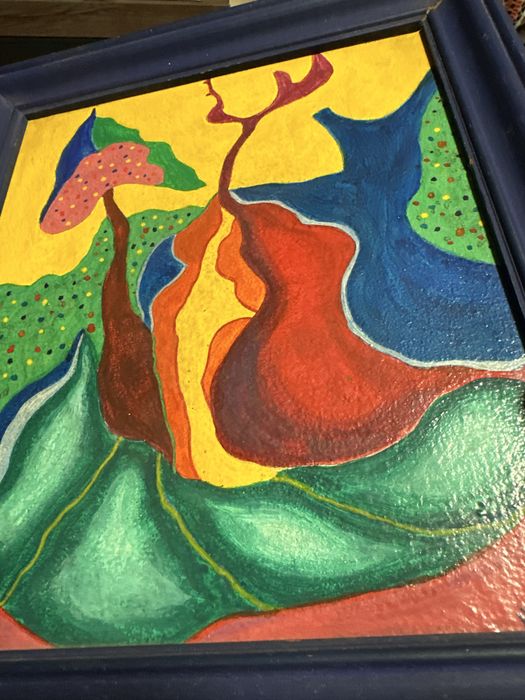 Картина/Магически гъби/Акрилни бои