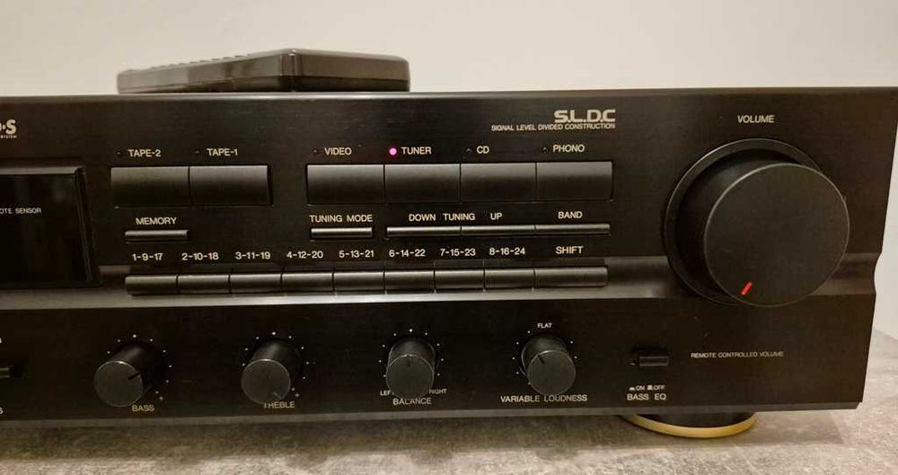 Vand DENON DRA 545RD + telecomanda, impecabil.