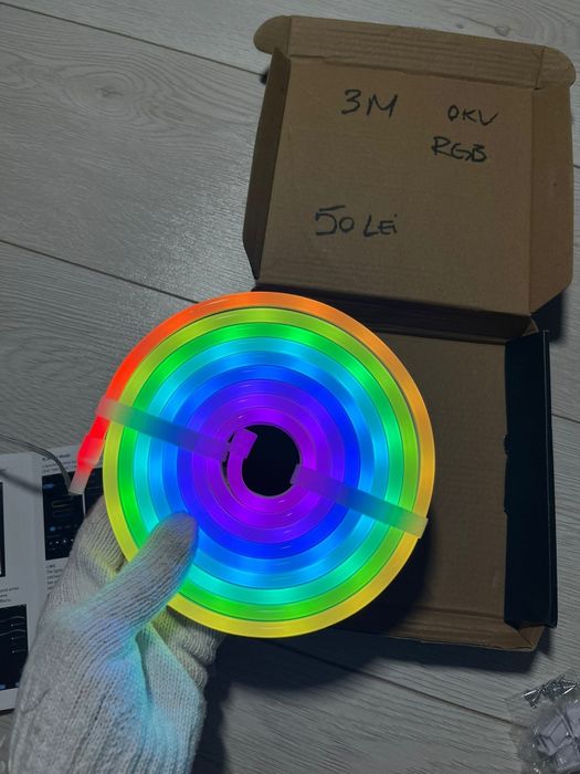 Banda led neon siliconata waterproof RGB IC 3m