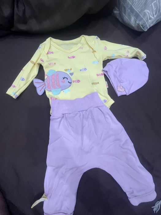 Костюм для девочки, сарафан, боди