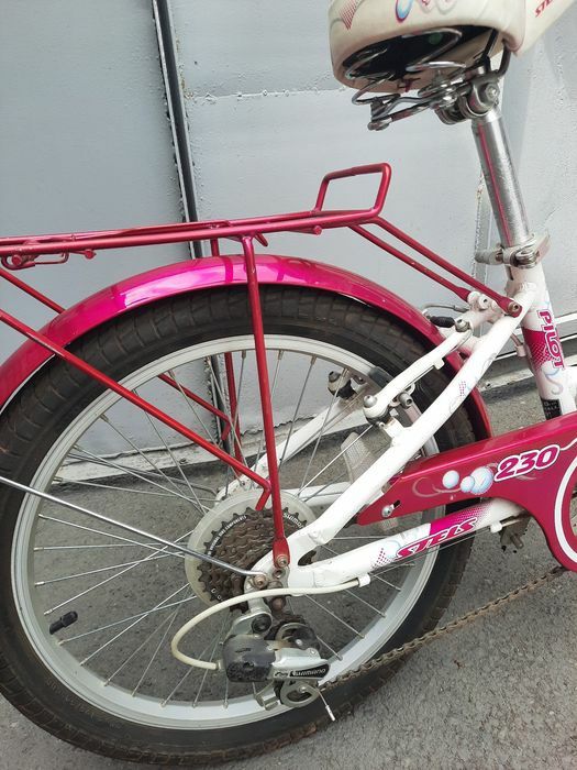 Фирменный алюминиевый вело для девочки